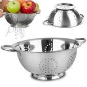 Cedzak Kuchenny Stalowy Durszlak Sitko do Odcedzania Warzyw Owoców 28 cm