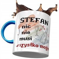 Kubek Błękitny Dla Stefana Męża Kolegi Prezent Z Nadrukiem Ze Zdjęciem