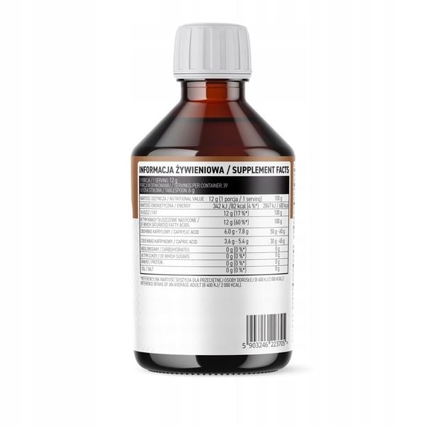 OstroVit MCT Oil 500 ml x2 DOBRE KWASY REDUKCJA Olej MCT C8 C10 Keto zdjęcie 3