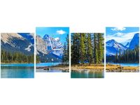 45CM 120CM ZEGAR 4 ELEM JEZIORO MALIGNE ŚCIENNY