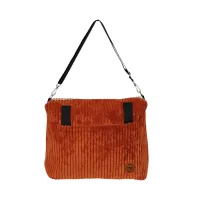 Sztruksowy Plecak Brązowy – Nowoczesny Plecak i Torebka na Ramię