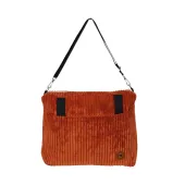 Sztruksowy Plecak Brązowy – Nowoczesny Plecak i Torebka na Ramię