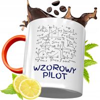 Kubek Pomarańczowy Dla Pilota Prezent Z Nadrukiem Ze Zdjęciem