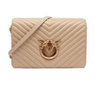 PINKO Skórzana torebka na ramię LOVE CLICK CLASSIC SHEEP NAPPA