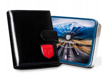 duży portfel męski zapinany na zatrzask - peterson