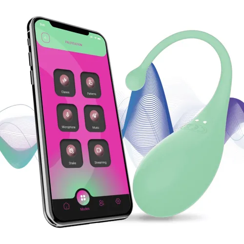 adrien lastic palpitation mint - wibrujące jajko bluetooth, 18 cm na Arena.pl