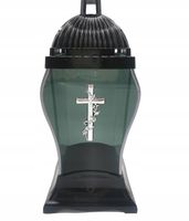 ZNICZ KAPLICZKA CZARNE LUSTRO REFLEX BLACK KARAFA KARAFKA LUSTRZANA