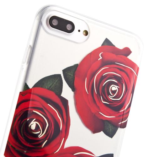 GUESS HARD CASE Apple iPhone 7/8 Plus - TRANSPARENT FLOWER na Arena.pl