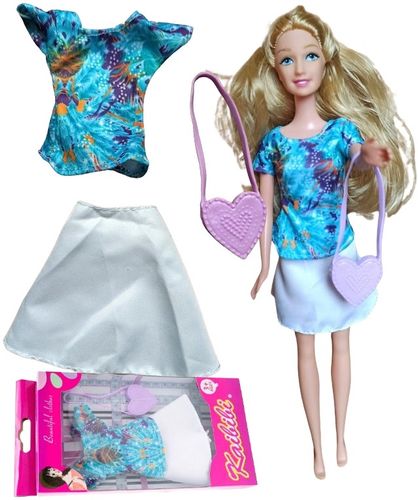 Ubranka dla Lalek SPÓDNICA BLUZKA TOREBKA spódniczka  A1 na Arena.pl