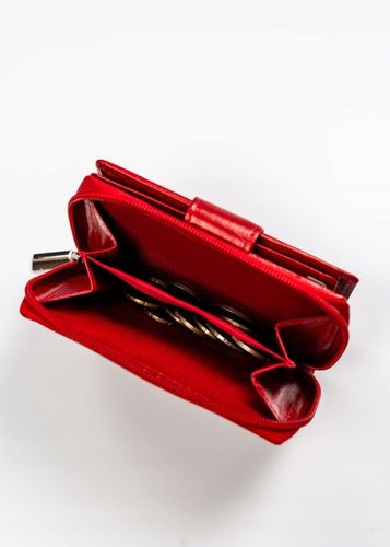 Portfel damski STOP RFID z mocnej skóry naturalnej mały pojemny ROVICKY na Arena.pl