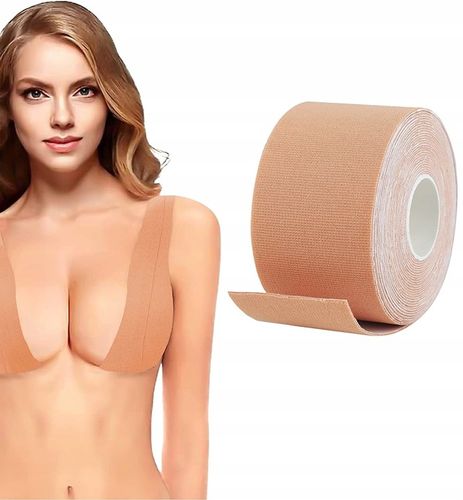 TAŚMA DO BIUSTU NA PIERSI MODELUJĄCA UNOSZĄCA DEKOLT PUSH UP 50 MM 500CM na Arena.pl