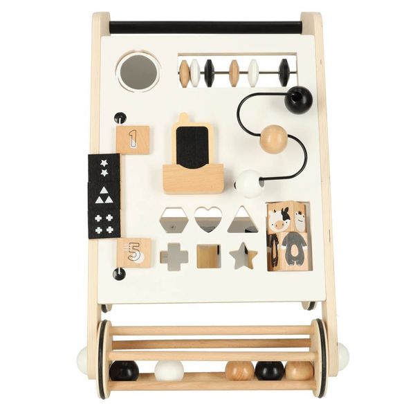 Pchacz drewniany chodzik edukacyjny z sorterem zdjęcie 5