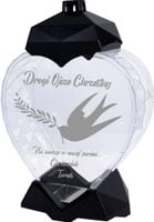 DUŻY ZNICZ Z napisem grawerem dedykacją Chrzestnej