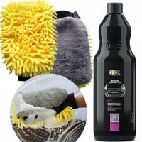 ADBL SNOWBALL 1L SZAMPON SAMOCHODOWY +DUŻA RĘKAWICA DO MYCIA AUTA SAMOCHODU