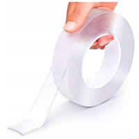 Nano taśma tape dwustronna pakowa klejąca wielokrotnego użytku mocna 2m