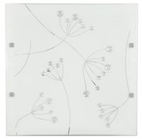 Arty plafon 40x40 2x60W E27 kryształki