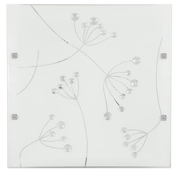 Arty plafon 40x40 2x60W E27 kryształki zdjęcie 1