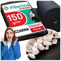 Agrowłóknina 1,6x10m Strong UV 150g Czarna Mata Szkółkarska Antychwastowa