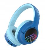 słuchawki dla dzieci powerlocus bobo blackblue bezprzewodowe led / aux