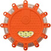 Lampa ostrzegawcza błyskowa 12+3 LED flara kogut dysk latarka 3xAAA P