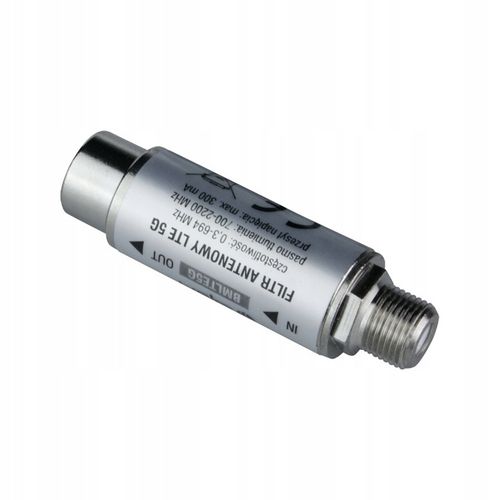 Filtr Antenowy LTE 5G DVB-T/T2 wewnętrzny DPM BMLTE5G 0,3-694MHz 5-694 Mhz na Arena.pl