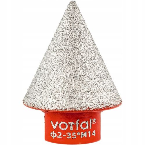 TARNIK FREZ STOŻKOWY OTWORNICA DIAMENT STOŻEK SZLIFOWANIA GRESU M14 2-35 na Arena.pl