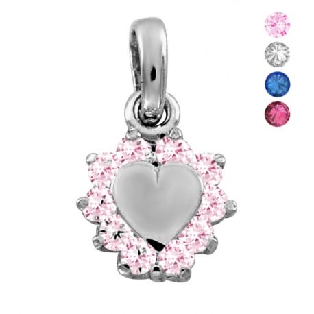 SREBRNY KOMPLET SERDUSZKA NA SZTYFT SREBRO PRÓBY 925 DOSTĘPNE RÓŻNE KOLORY zdjęcie 9