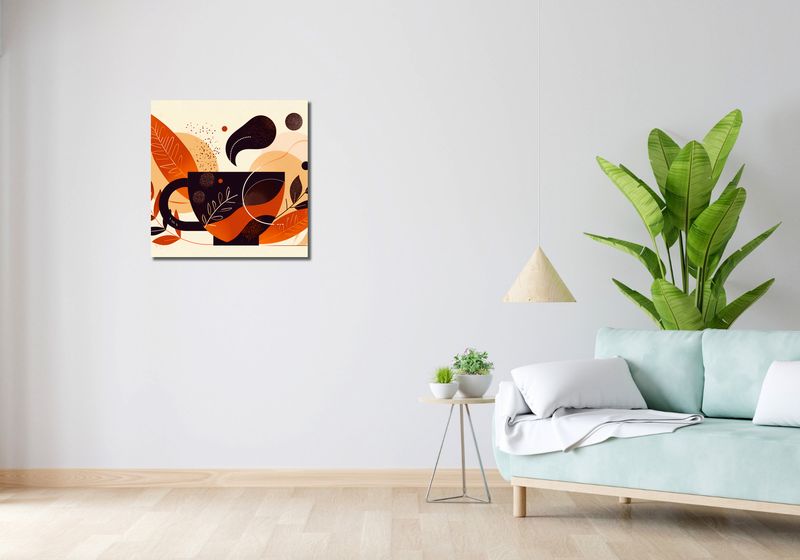 Obraz 60x60cm Wachlarz Ciepła zdjęcie 2