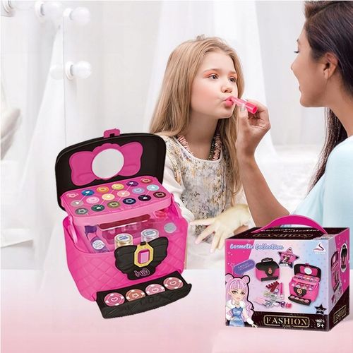 ZESTAW KUFEREK KOSMETYKÓW DO MAKIJAŻU I PAZNOKCI DLA DZIECI PREZENT na Arena.pl