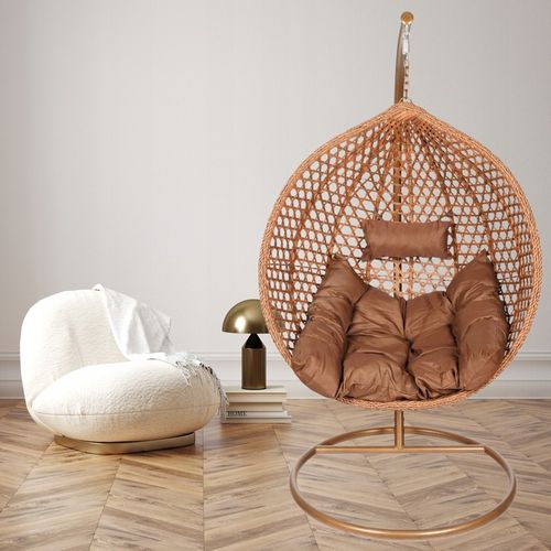 FOTEL KOKON KOSZ WISZĄCY JEDNOOSOBOWY DO POKOJU OGRODU OGRODOWY NA BALKON na Arena.pl