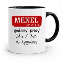 Dla Alkoholika Pijaka Kubek Czarny Na Prezent Z Nadrukiem Ze Zdjęciem