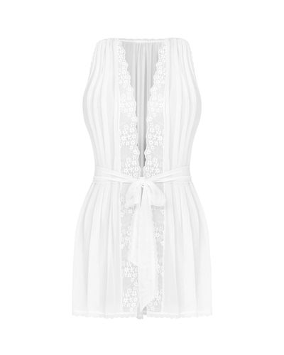 Prześwitujący Biały Peniuar Heavenlly XL/XXL na Arena.pl