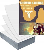 Ulotki A5 100szt reklamowe firmowe duży wybór wzorów SIŁOWNIA FITNESS