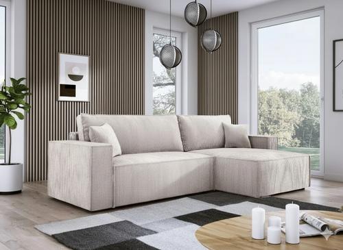 Nowoczesny Narożnik POSO Funkcja spania + pojemnik na pościel. na Arena.pl