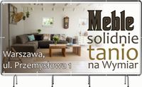 BANER REKLAMOWY 100x50cm projekt w cenie DUŻY WYBÓR MEBLE SOLIDNE TANIO