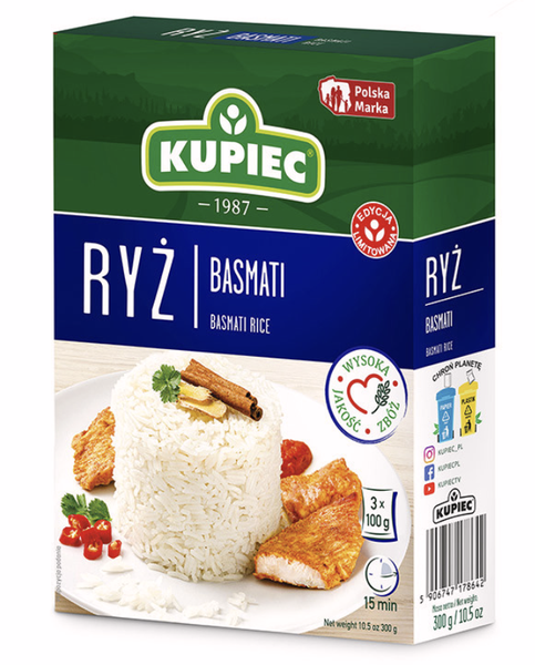 KUPIEC RYŻ BASMATII 3x100G zdjęcie 1