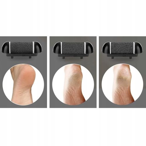 Elektryczny Pilnik do Stóp Pięt Frezarka Tarka Zestaw 6 Rolek Bezprzewodowy na Arena.pl