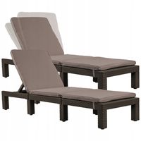 Keter Leżak Ogrodowy Regulowany Z Materacem 2szt