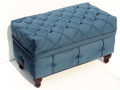 ŁAWKA PUFA Victoria PUF SKRZYNIA PIKOWANA TAPICEROWANA Przedpokój na Arena.pl