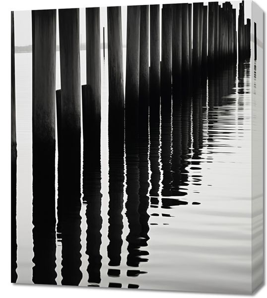 Obraz 60x70cm Rytm Wody i Drewna zdjęcie 1