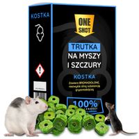 BARDZO MOCNA Trutka na MYSZY trucizna na SZCZURY W KOSTKACH 1KG Bromadiolon