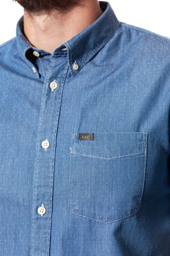 LEE BUTTON DOWN SS MEDIEVAL BLUE TALL L886JO13 L na Arena.pl