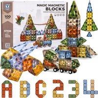 KLOCKI MAGNETYCZNE KLOCKI KONSTRUKCYJNE PANELE 100 EL