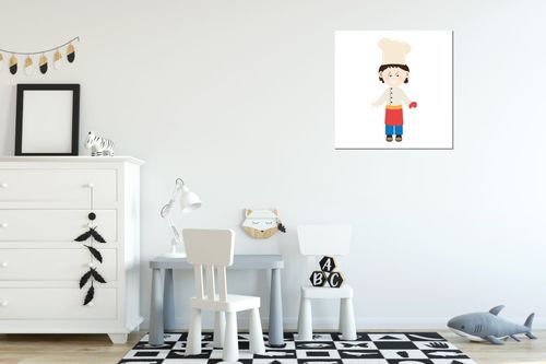 Obraz Płótno 40X40 Mały Kucharz na Arena.pl