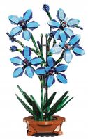 2 x Klocki Konstrukcyjne Orchidea o Kwiecie Lotosu / Kolor Niebieski