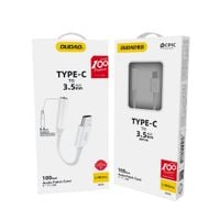 adapter audio przejściówka do słuchawek z usb-c na mini jack 3,5 mm biały