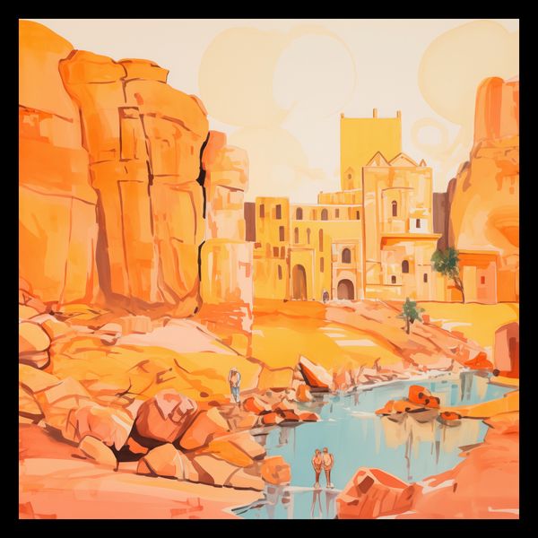 Plakat 40x40cm Ruiny pod Słońcem zdjęcie 2