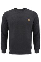 Sweter ze skórką Arsen antracyt Rozmiar - M