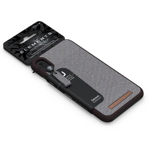 Materiałowe etui iPhone XR (Dark Brown Pattern 1) na Arena.pl