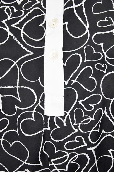 Czarna Bluzka w Serca, Pasek - 40 / L zdjęcie 3